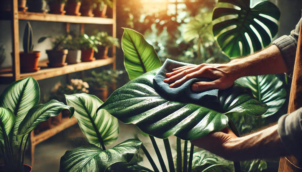 Comment nettoyer les feuilles de vos plantes d’intérieur en hiver ?