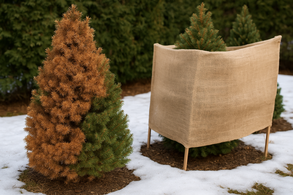 Dessiccation hivernale : comment protéger vos végétaux du dessèchement hivernal?