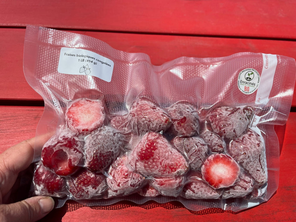 Fraises congelées biologiques (frais)