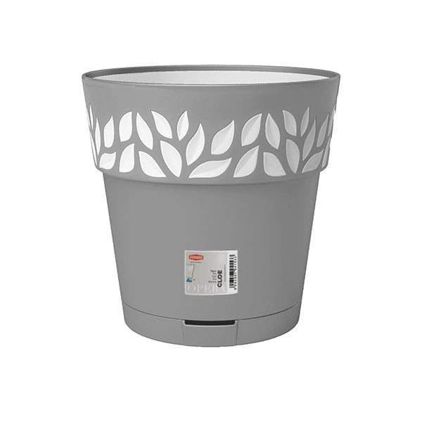 Pot rond en plastique design Gaia